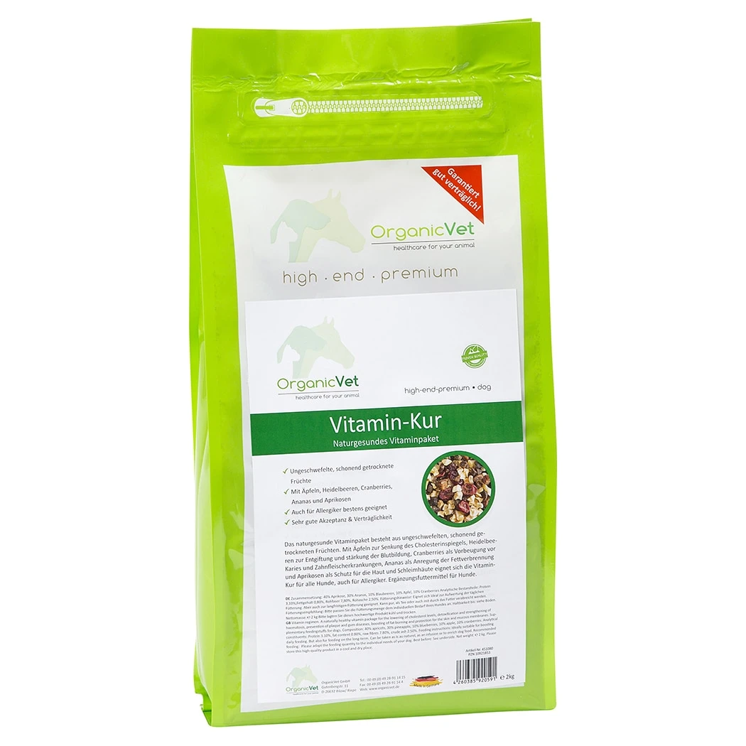 OrganicVet Vitamin-Kur Für Hunde 3 OrganicVet Vitamin-Kur Für Hunde