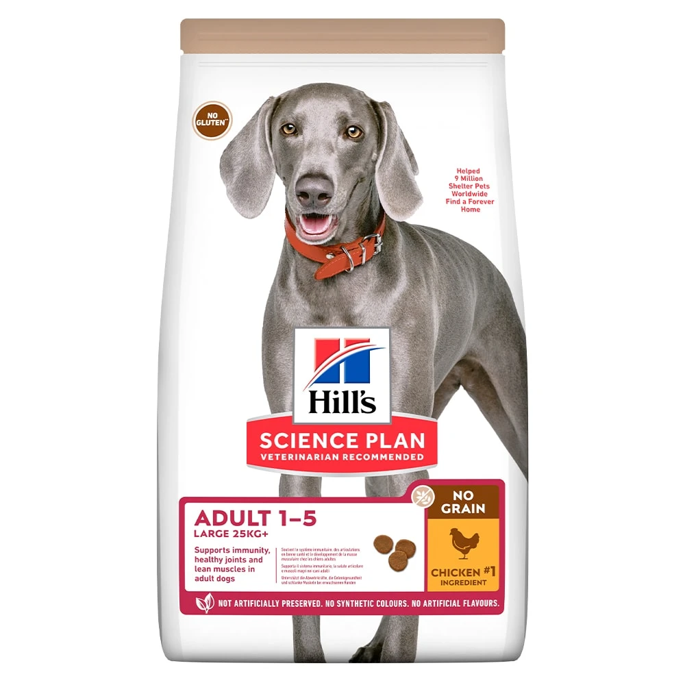 Hills Science Plan No Grain Large Breed Adult Dog Mit Huhn 3 Hills Science Plan No Grain Large Breed Adult Dog Mit Huhn