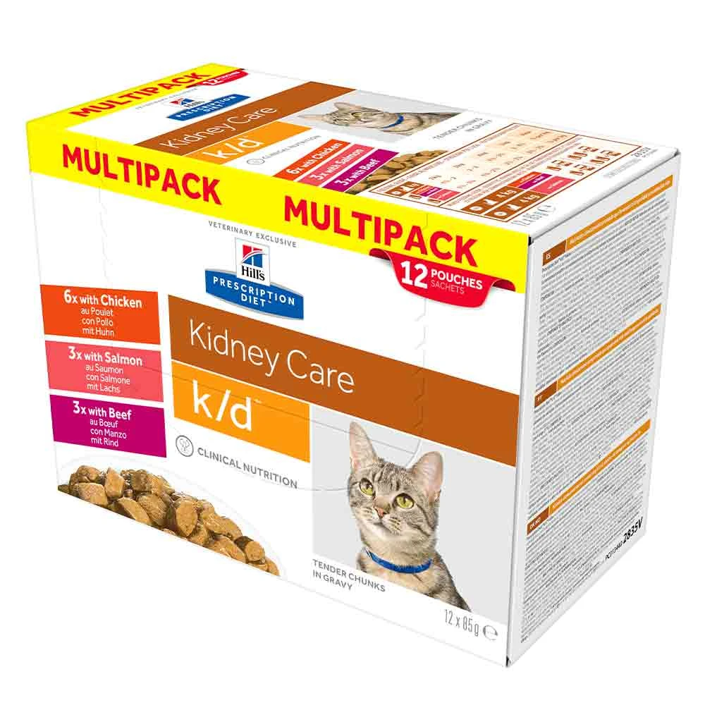 Hills Prescription Diet K/d Multipack Frischebeutel Katze 3 Hills Prescription Diet K/d Multipack Frischebeutel Katze