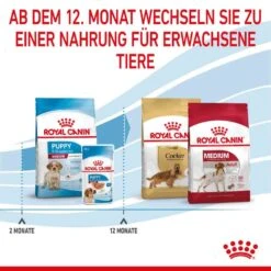 Royal Canin Medium Puppy Trockenfutter Für Welpen Mittelgroßer Hunderassen -Haustier Alles Verkaufsgeschäft 0053768 royal canin medium puppy trockenfutter fur welpen mittelgroser hunderassen