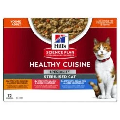 Hills Science Plan Healthy Cuisine Sterilised Cat Frischebeutel Multipack