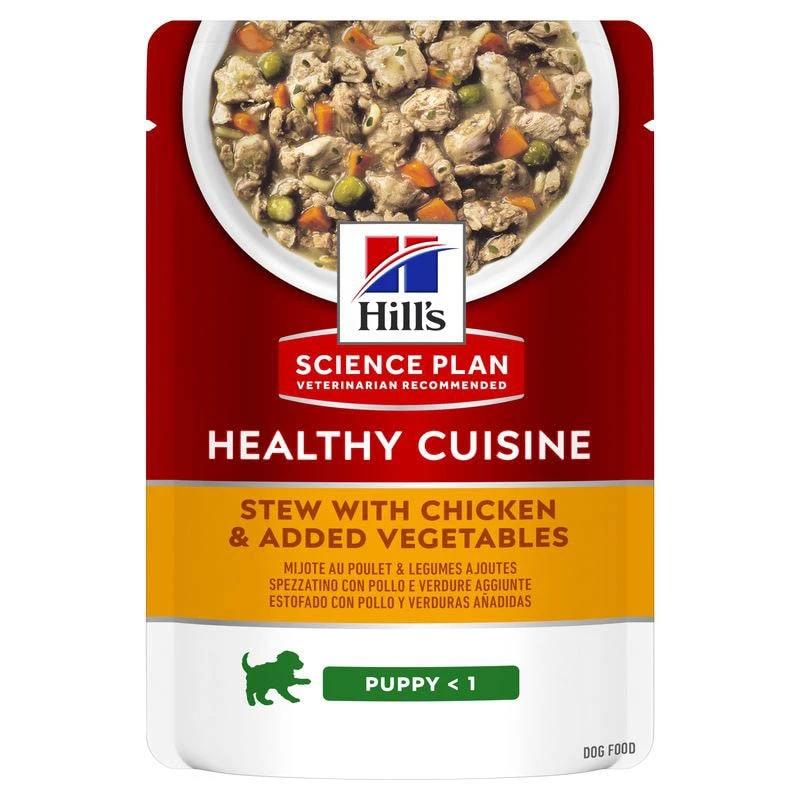 Hills Science Plan Healthy Cuisine Puppy Medium & Large Breed Ragout Mit Huhn Und Zugefügtem Gemüse 3 Hills Science Plan Healthy Cuisine Puppy Medium & Large Breed Ragout Mit Huhn Und Zugefügtem Gemüse