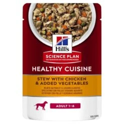 Hills Science Plan Healthy Cuisine Adult Ragout Für Hunde Mit Huhn Und Zugefügtem Gemüse