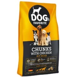 Happy Dog Dog's Favorite Chunks Mit Huhn