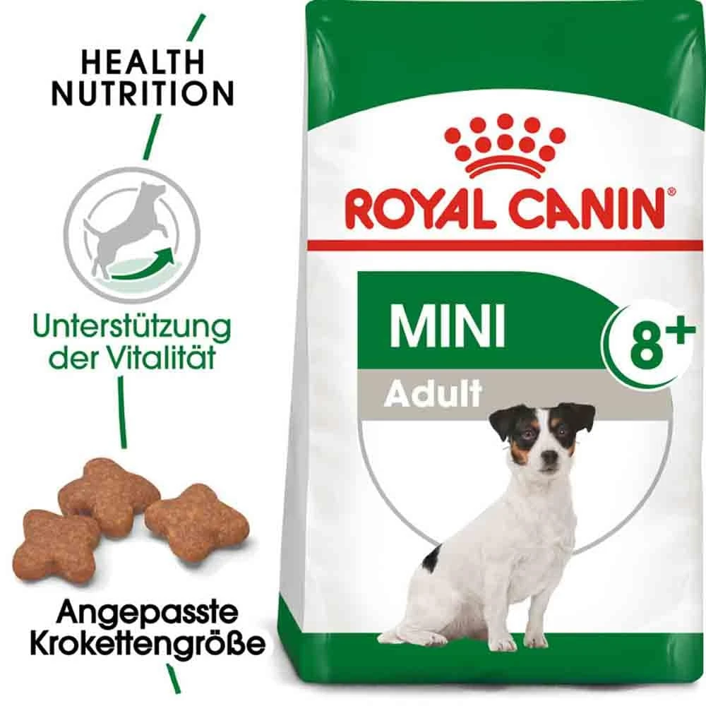 Royal Canin Mini Adult 8+ Trockenfutter Für ältere Kleine Hunde 3 Royal Canin Mini Adult 8+ Trockenfutter Für ältere Kleine Hunde
