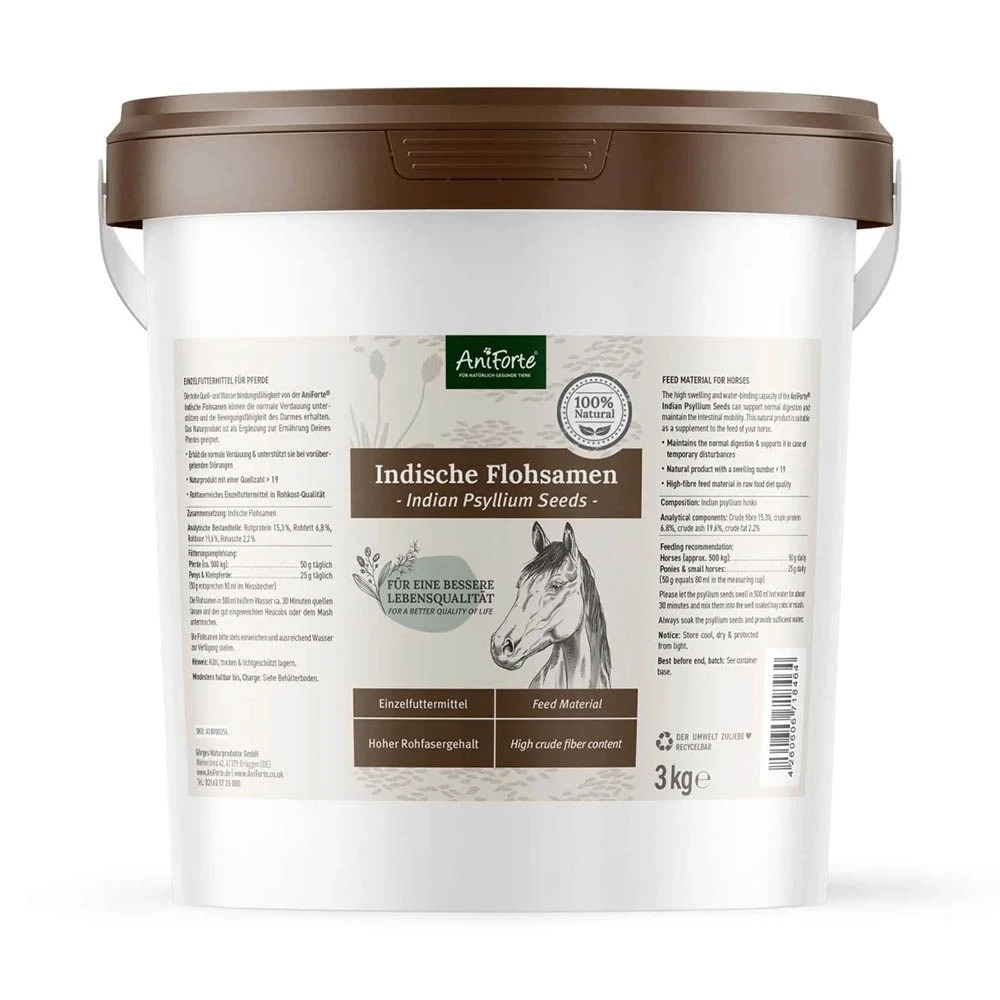 AniForte Indische Flohsamen Für Pferde 3 AniForte Indische Flohsamen Für Pferde