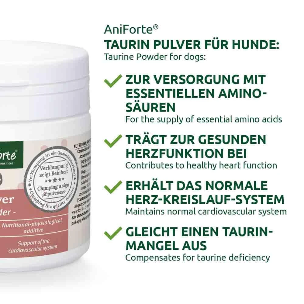 AniForte Taurin Pulver Für Hunde 4 AniForte Taurin Pulver Für Hunde – Bild 2