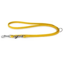 Das Lederband Barcelona Führleine Vibrant-Yellow