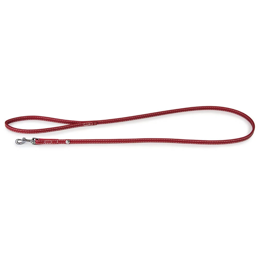 Das Lederband Barcelona Leine Indian-Red 3 Das Lederband Barcelona Leine Indian-Red