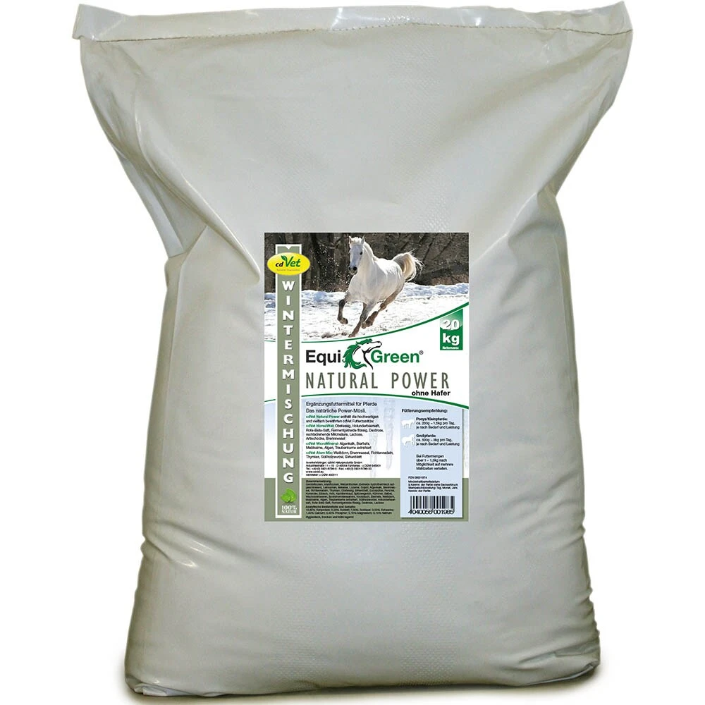 CdVet EquiGreen Natural Power Ohne Hafer (Wintermischung) 3 CdVet EquiGreen Natural Power Ohne Hafer (Wintermischung)