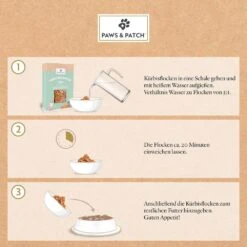PAWS & PATCH Kürbisflocken Für Hunde -Haustier Alles Verkaufsgeschäft 0058895 paws patch kurbisflocken fur hunde