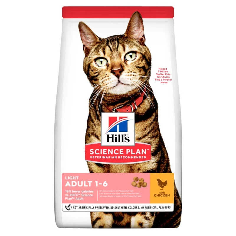 Hills Science Plan Light Adult Trockenfutter Für Katzen Mit Huhn 3 Hills Science Plan Light Adult Trockenfutter Für Katzen Mit Huhn