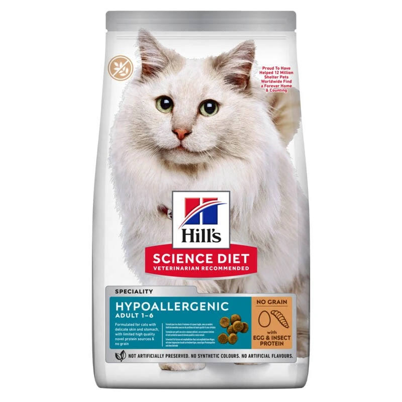 Hills Science Plan Hypoallergenic Adult Katzenfutter Mit Ei Und Insektenprotein 3 Hills Science Plan Hypoallergenic Adult Katzenfutter Mit Ei Und Insektenprotein